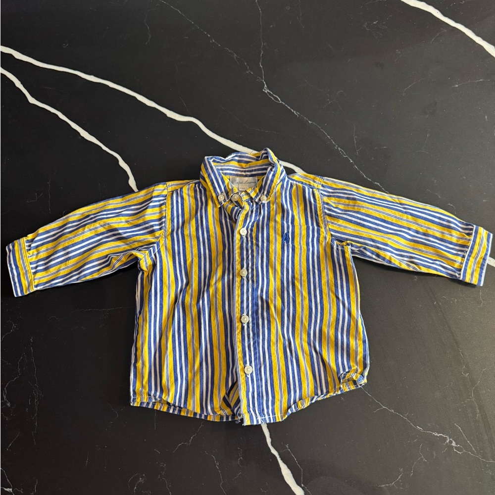 Ralph Lauren Vibrant Striped Kids Button Down‎ Shirt